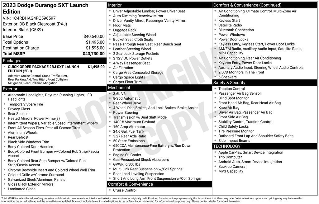 Used 2023 Dodge Durango SXT Launch Edition image 32