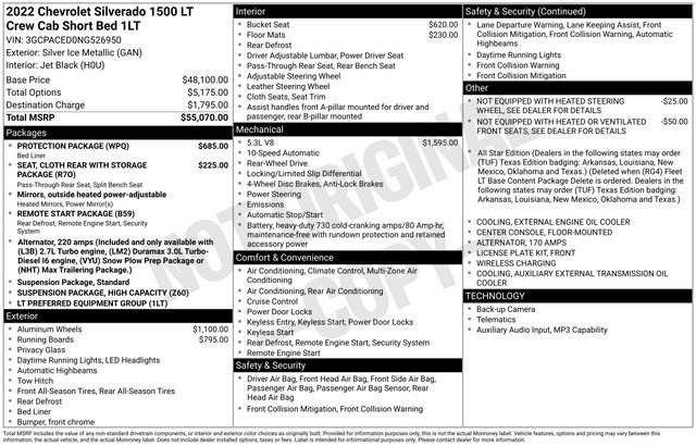 Used 2022 Chevrolet Silverado 1500 LT w/ Protection Package image 46