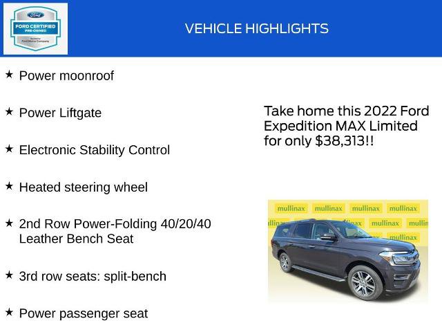 Certified 2022 Ford Expedition Max Limited AWD/4WD image 19