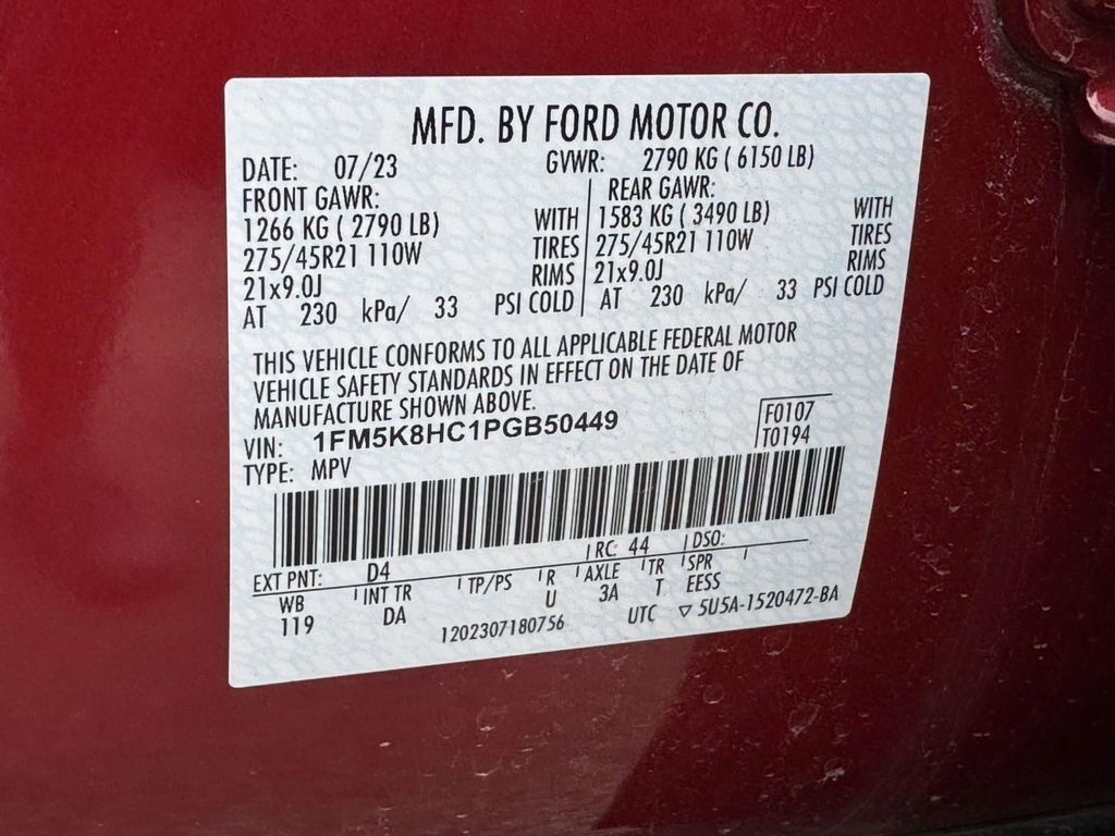 Certified 2023 Ford Explorer Platinum w/ Technology Package AWD/4WD image 28