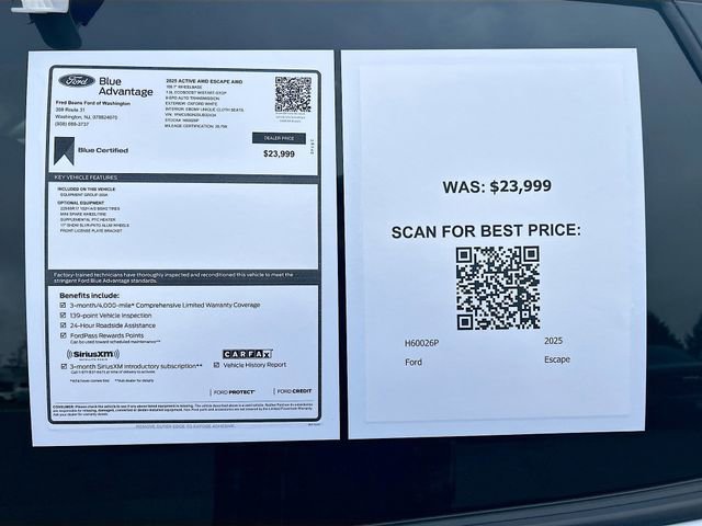 Certified 2025 Ford Escape Active image 33