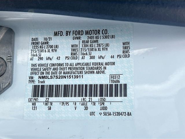 Certified 2022 Ford Transit Connect XL image 30