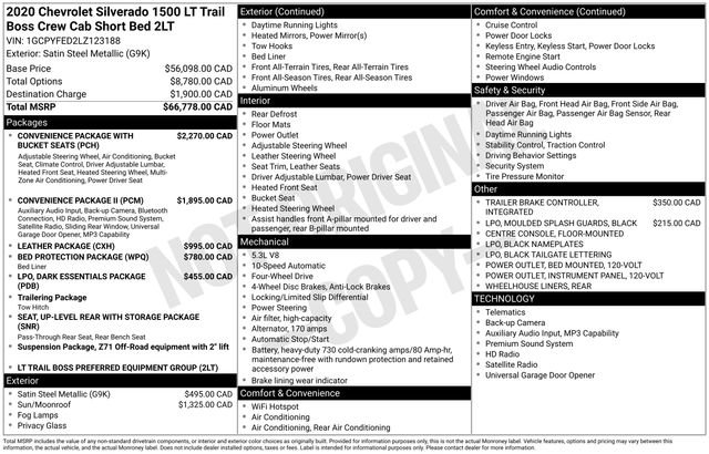 Used 2020 Chevrolet Silverado 1500 LT Trail Boss AWD/4WD image 3