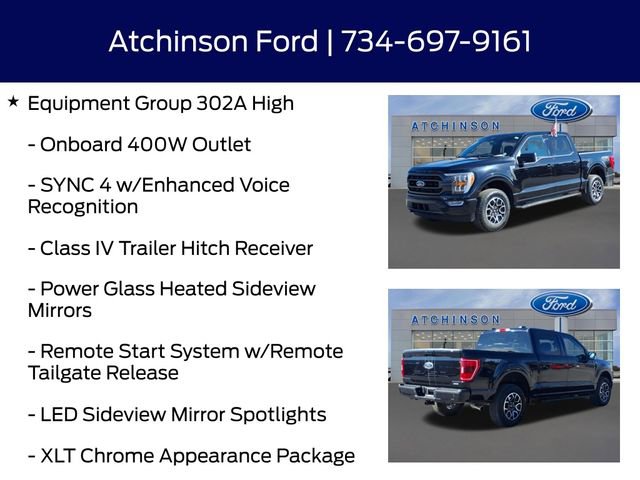 Certified 2023 Ford F150 XLT w/ Equipment Group 302A High AWD/4WD image 13