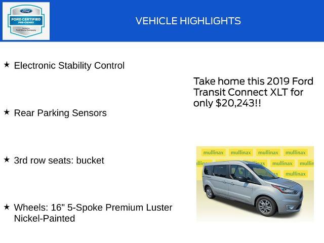 Certified 2019 Ford Transit Connect XLT w/ XLT Premium Package FWD image 19