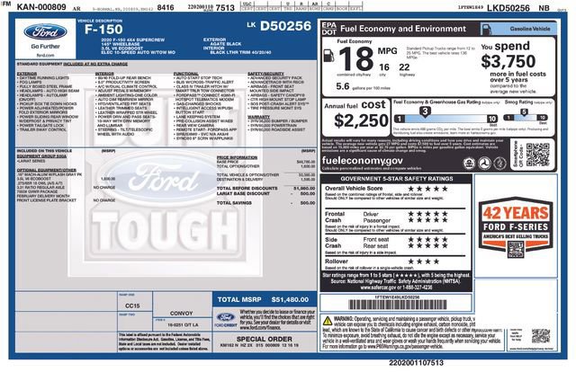 Certified 2020 Ford F150 Lariat image 39