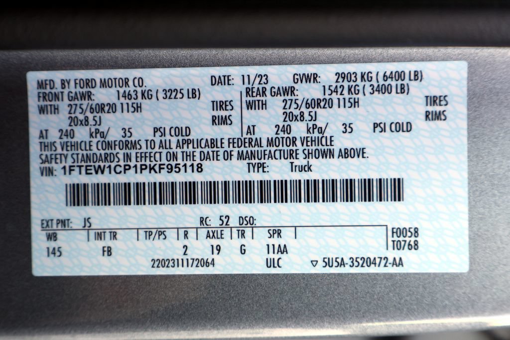 Certified 2023 Ford F150 XLT w/ Equipment Group 301A Mid RWD image 39