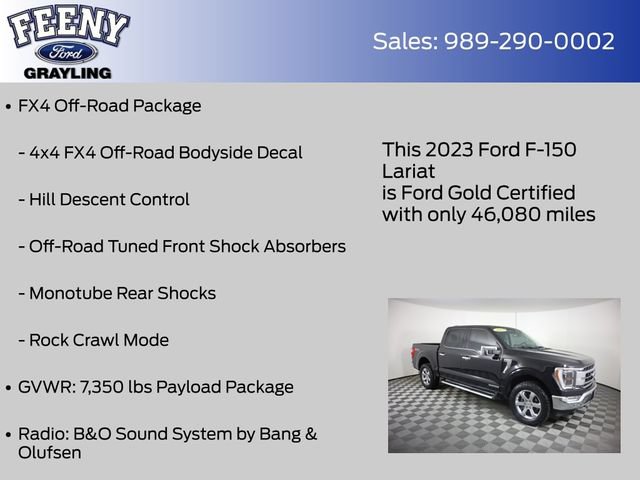 Certified 2023 Ford F150 Lariat w/ Equipment Group 502A High AWD/4WD image 17