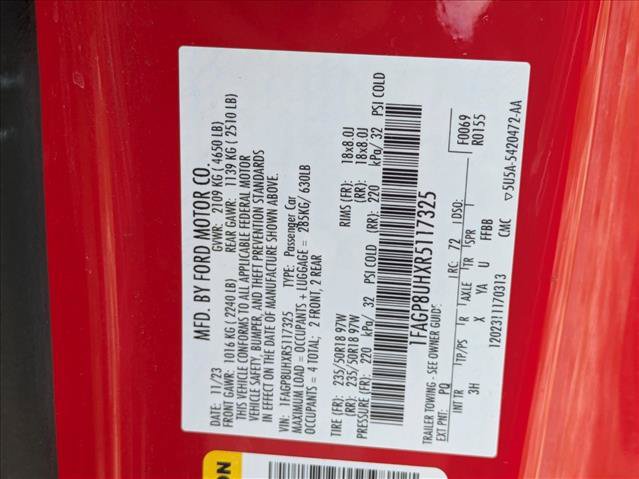 Certified 2024 Ford Mustang Premium RWD image 15