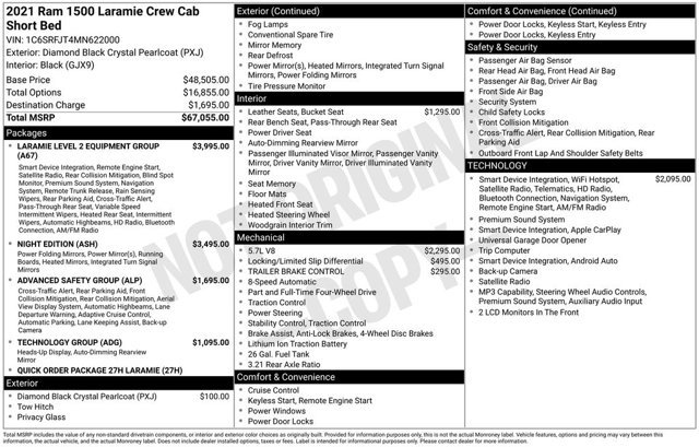 Used 2021 RAM 1500 Laramie AWD/4WD image 2