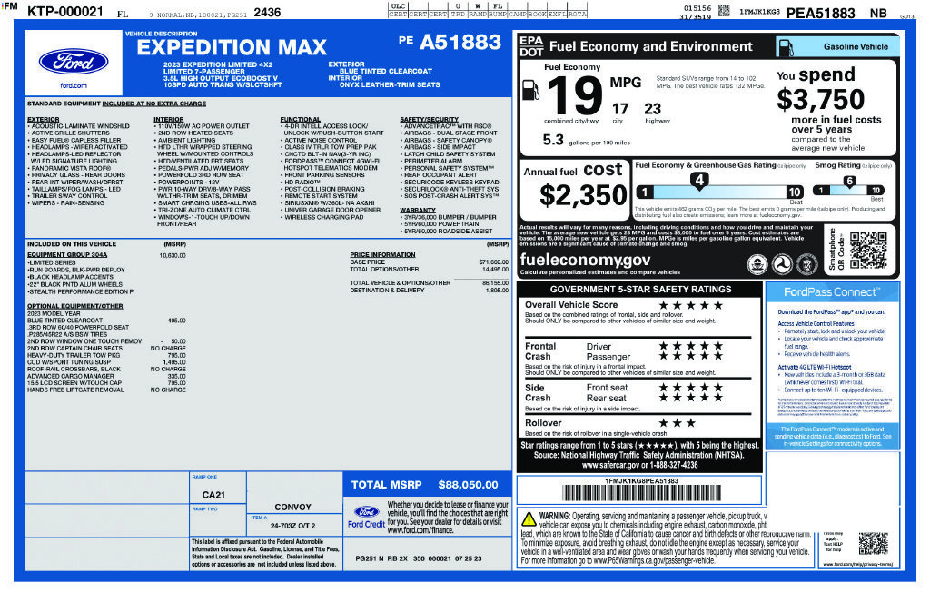 Certified 2023 Ford Expedition Max Limited RWD image 6