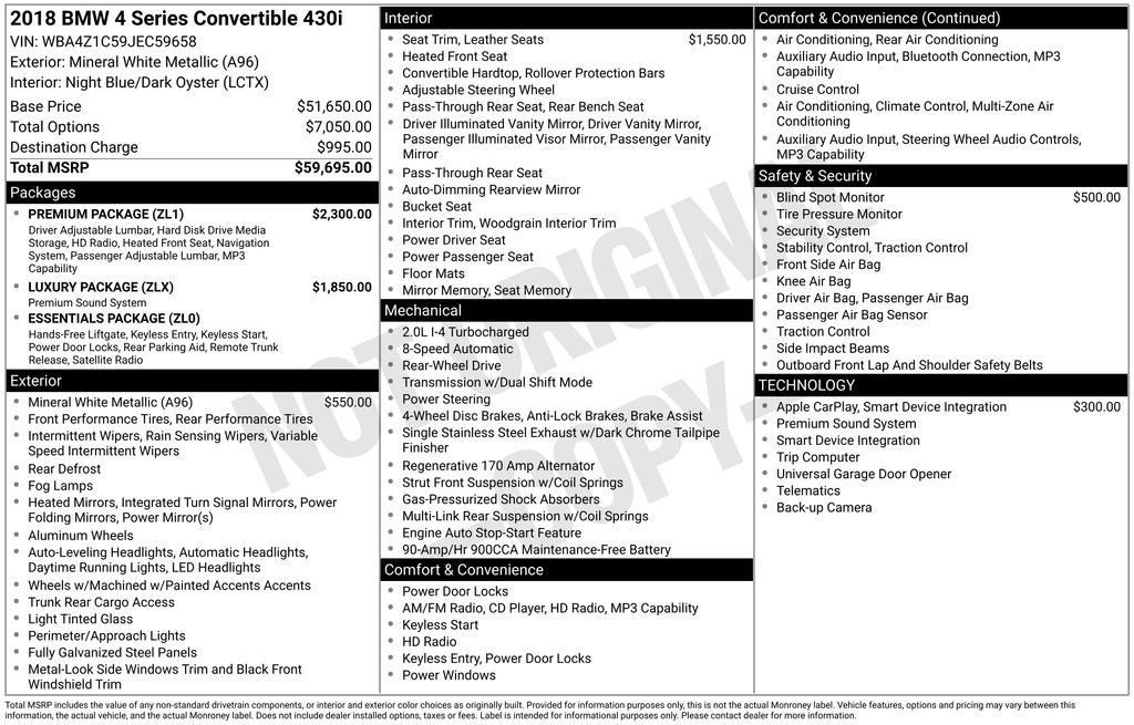 Used 2018 BMW 430i Convertible image 7