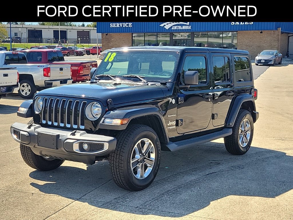 Used 2018 Jeep Wrangler Unlimited Sahara w/ Cold Weather Group AWD/4WD image 2