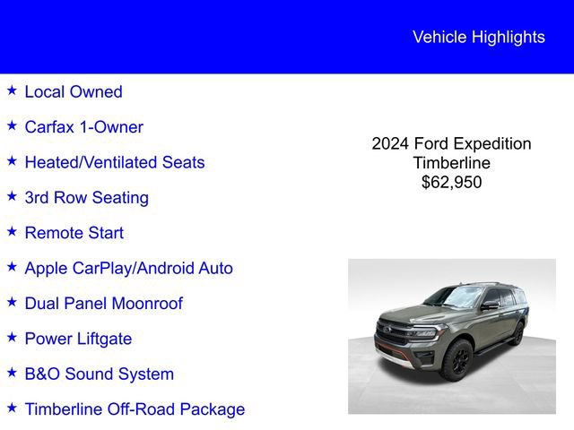 Certified 2024 Ford Expedition Timberline AWD/4WD image 2