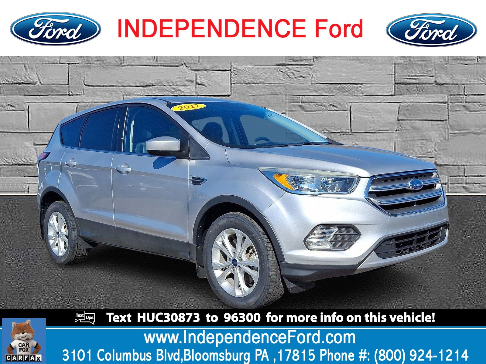 Certified 2017 Ford Escape SE