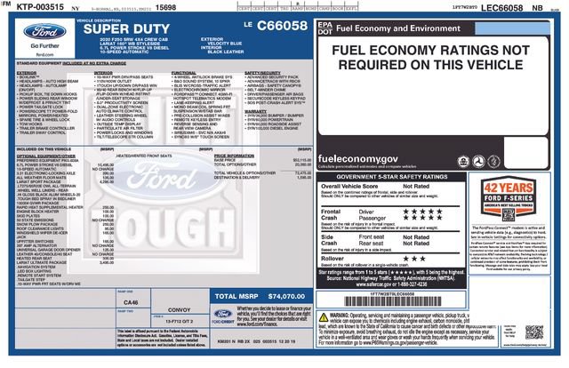 Certified 2020 Ford F250 Lariat AWD/4WD image 63