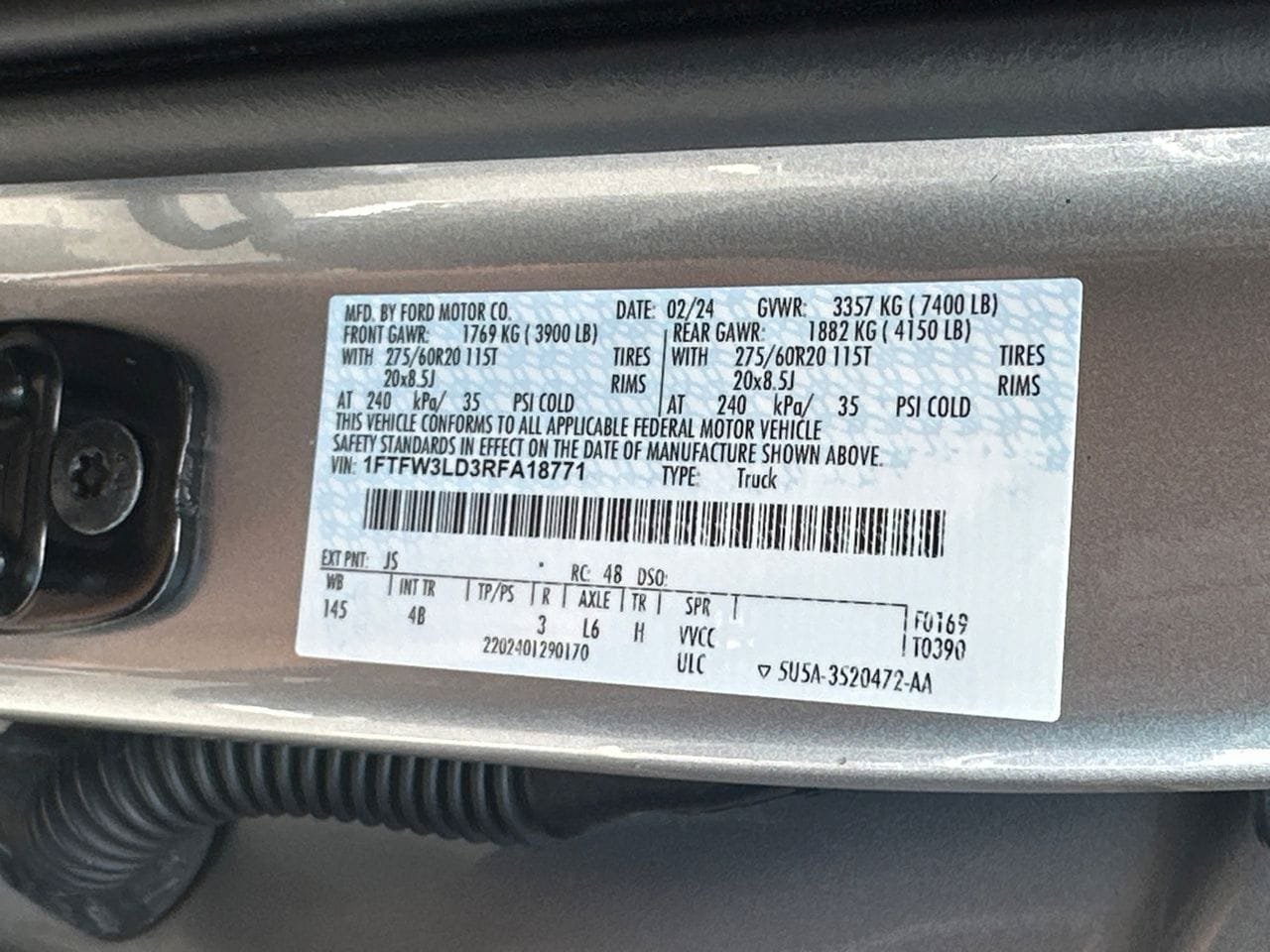 Certified 2024 Ford F150 XLT w/ Equipment Group 303A High AWD/4WD image 35