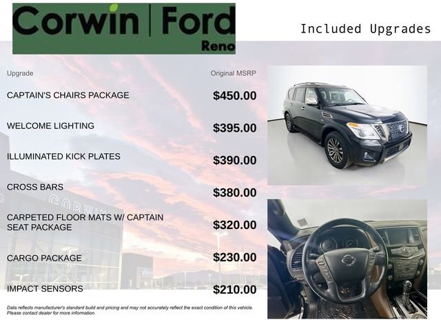 Used 2019 Nissan Armada Platinum w/ Captain's Chairs Package AWD/4WD image 3