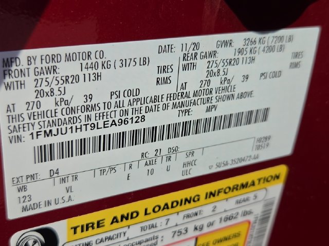 Certified 2020 Ford Expedition XLT w/ Equipment Group 202A RWD image 36