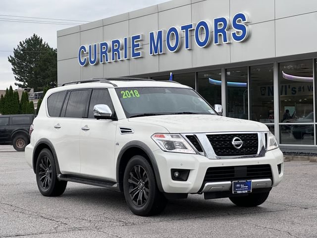 Used 2018 Nissan Armada Platinum w/ Captain Seat Package AWD/4WD video 1