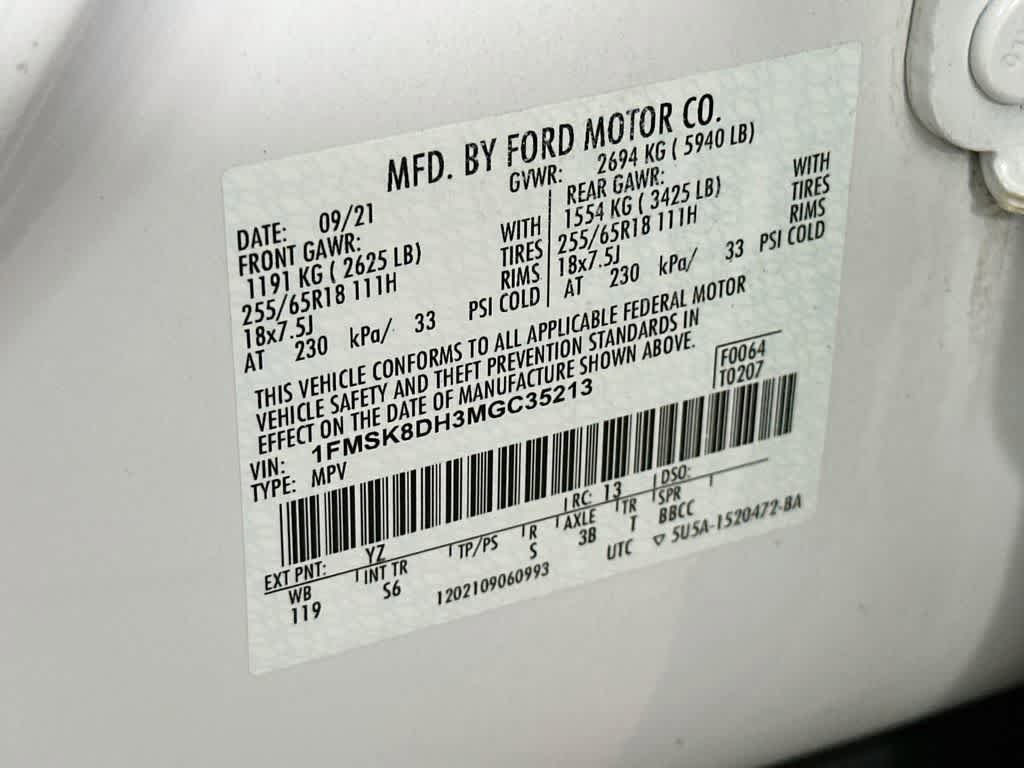 Certified 2021 Ford Explorer XLT w/ Equipment Group 202A AWD/4WD image 22