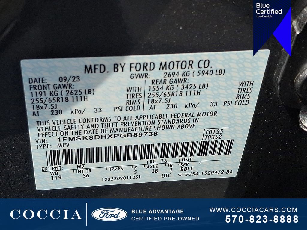 Certified 2023 Ford Explorer XLT w/ Equipment Group 202A AWD/4WD image 26