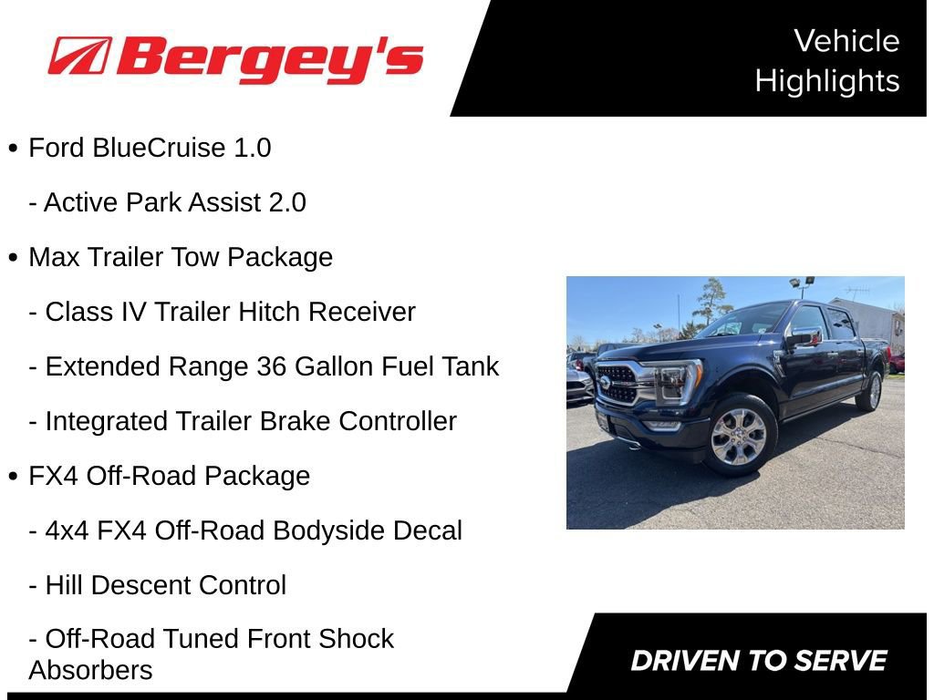 Certified 2023 Ford F150 Platinum w/ Equipment Group 701A High image 9