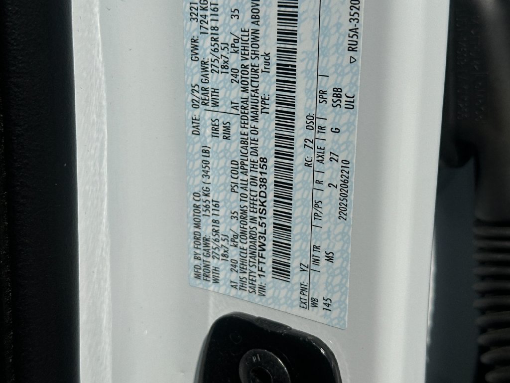 Certified 2025 Ford F150 XLT w/ Equipment Group 301A Standard AWD/4WD image 27
