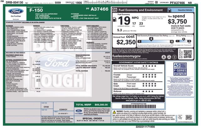 Certified 2023 Ford F150 Lariat AWD/4WD image 7