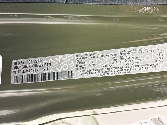 Used 2021 Jeep Wrangler Unlimited Rubicon image 35