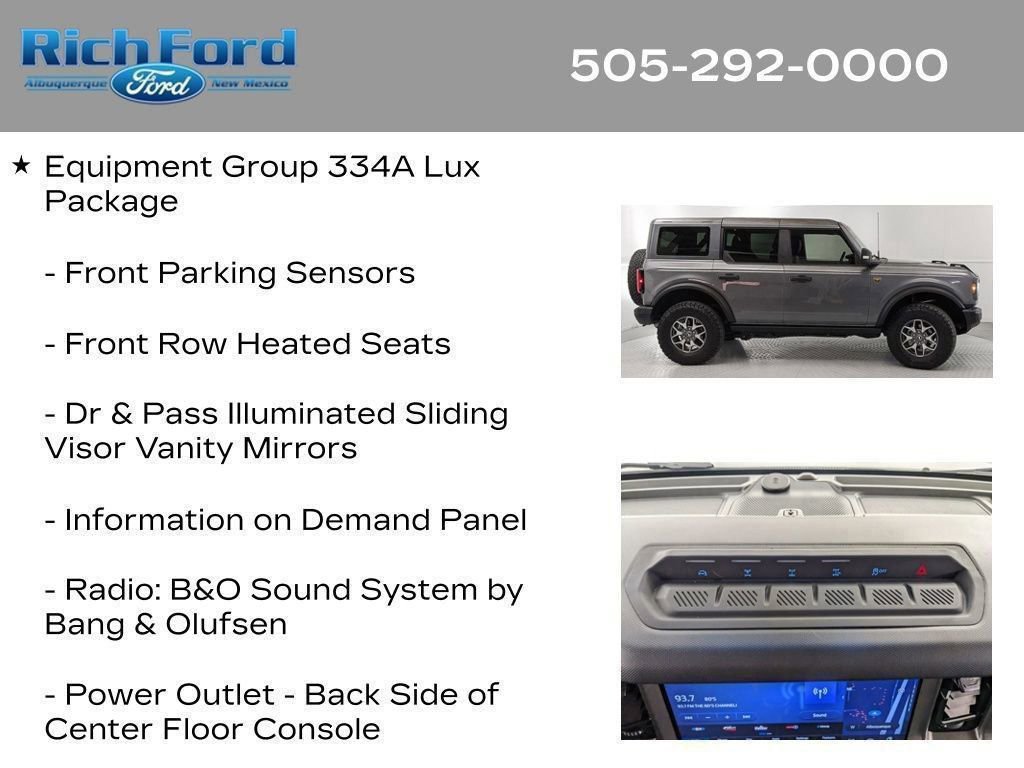 Certified 2025 Ford Bronco Badlands AWD/4WD image 58