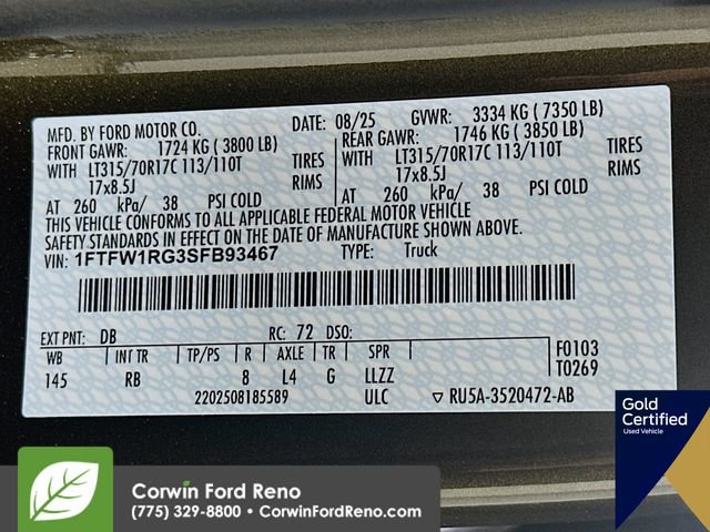 Certified 2025 Ford F150 Raptor AWD/4WD image 38