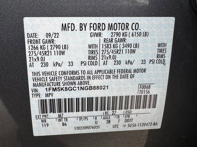 Certified 2022 Ford Explorer ST w/ Equipment Group 401A image 32