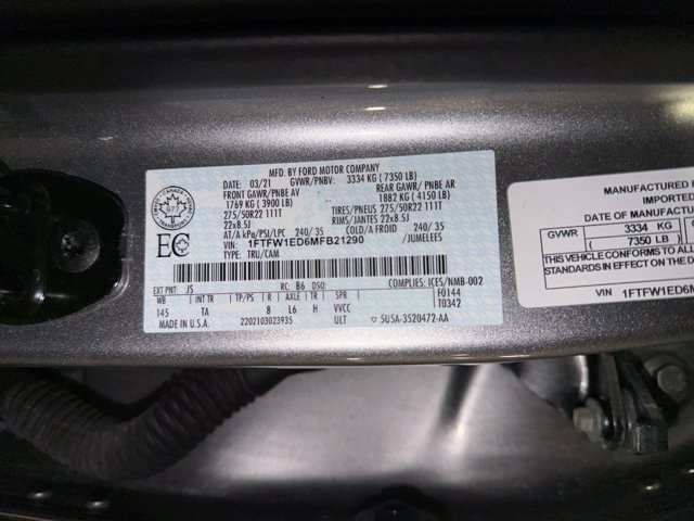 Certified 2021 Ford F150 Limited AWD/4WD image 25
