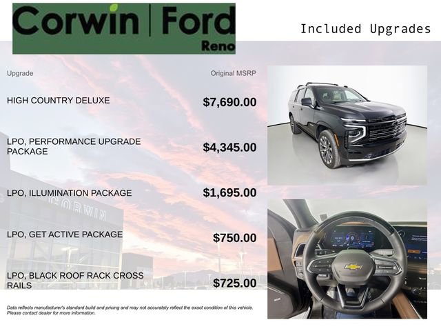 Used 2026 Chevrolet Tahoe High Country AWD/4WD image 3