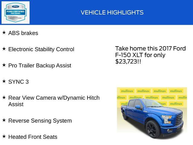 Certified 2017 Ford F150 XLT w/ Equipment Group 302A Luxury AWD/4WD image 19