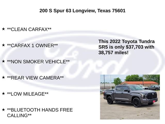 Used 2022 Toyota Tundra SR5 w/ TRD Sport Package image 5