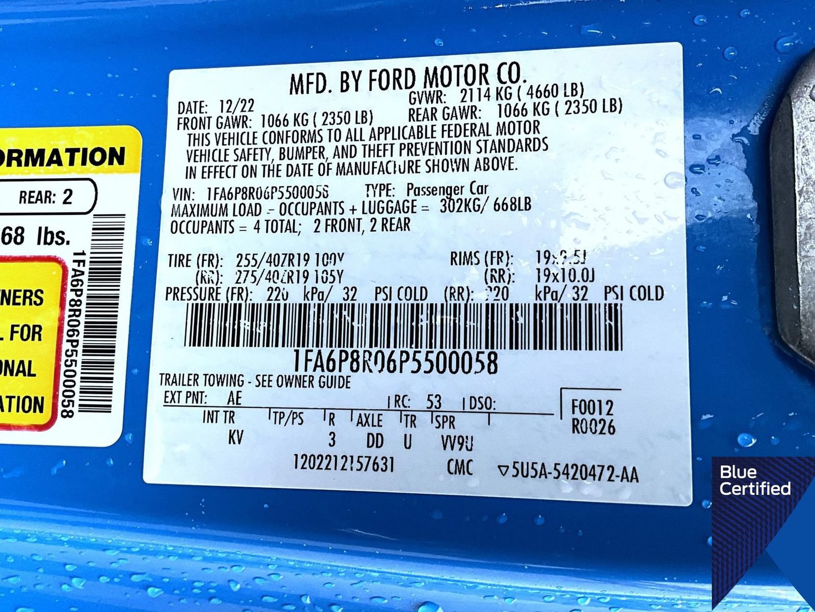 Certified 2023 Ford Mustang Mach 1 w/ Equipment Group 700A RWD image 26