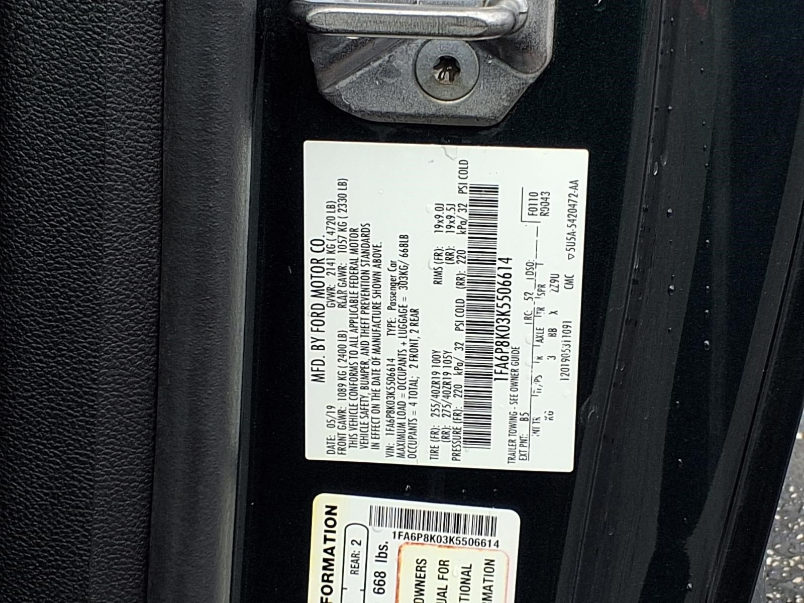 Certified 2019 Ford Mustang Bullitt w/ Bullitt Electronics Package RWD image 10