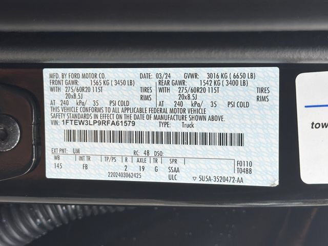 Certified 2024 Ford F150 XLT w/ Equipment Group 302A MID AWD/4WD image 35