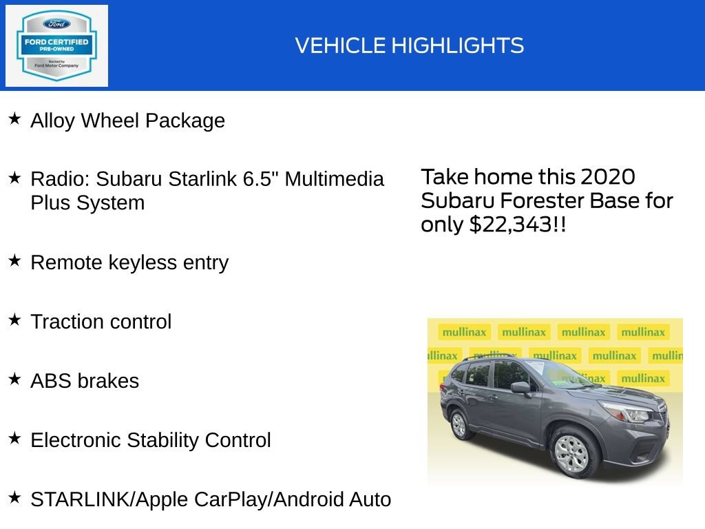Used 2020 Subaru Forester w/ Alloy Wheel Package AWD/4WD image 18
