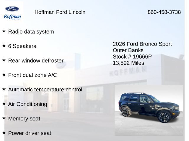 Certified 2026 Ford Bronco Sport Outer Banks AWD/4WD image 12