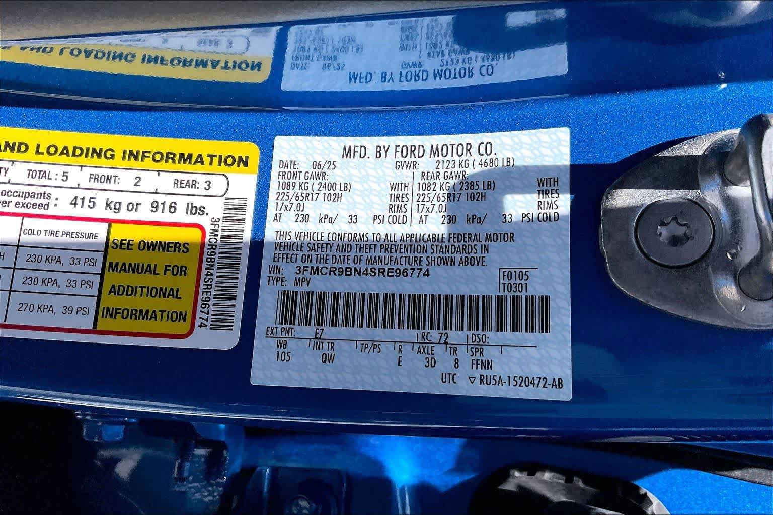 Certified 2025 Ford Bronco Sport Big Bend AWD/4WD image 20