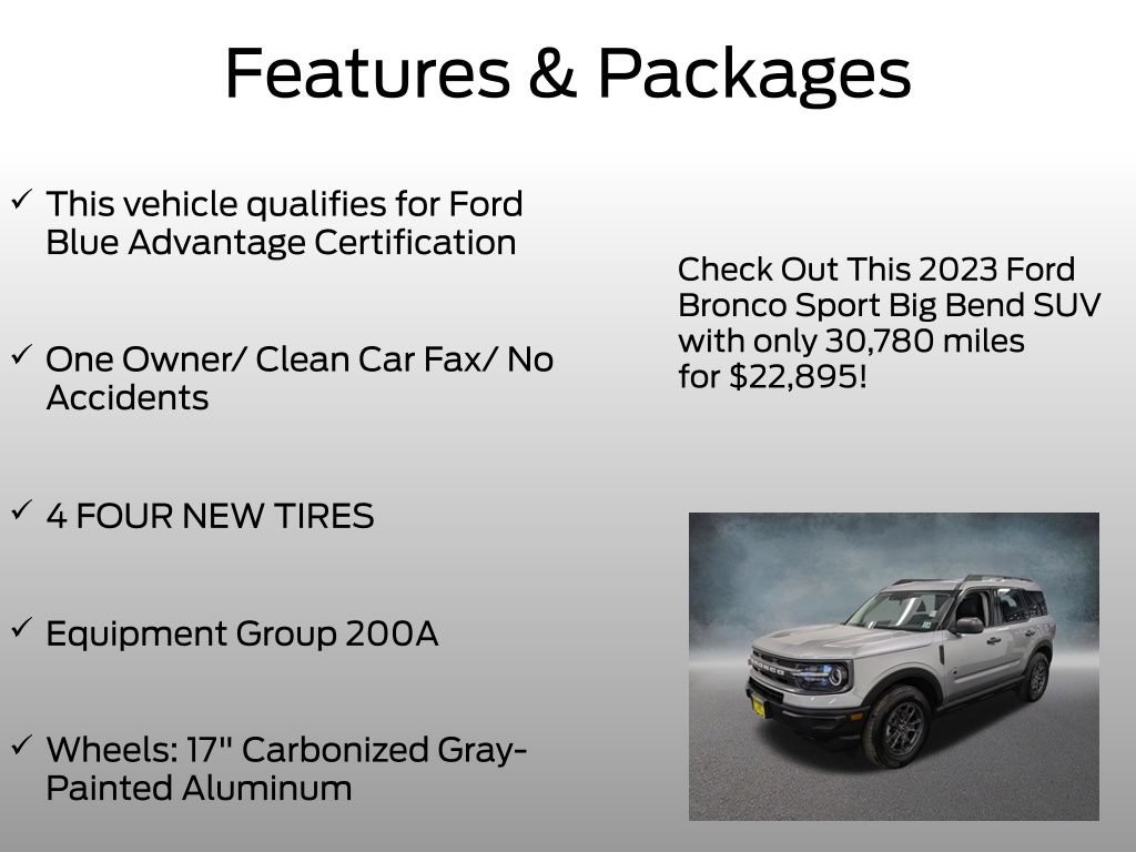 Certified 2023 Ford Bronco Sport Big Bend AWD/4WD image 4