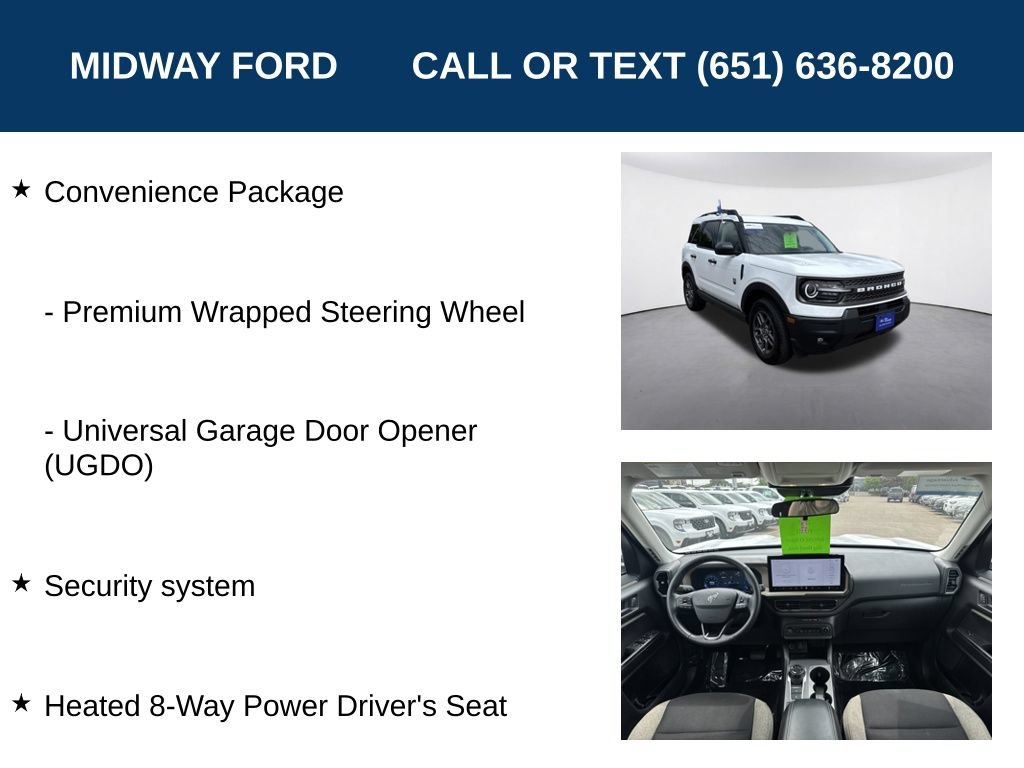 Certified 2025 Ford Bronco Sport Big Bend w/ Convenience Package AWD/4WD image 13