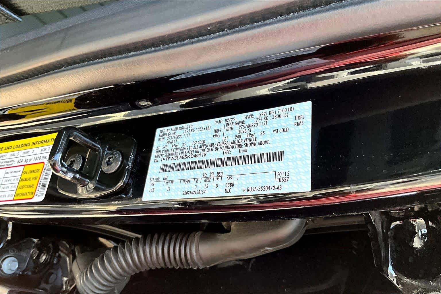 Certified 2025 Ford F150 Lariat w/ Equipment Group 501A Mid AWD/4WD image 34