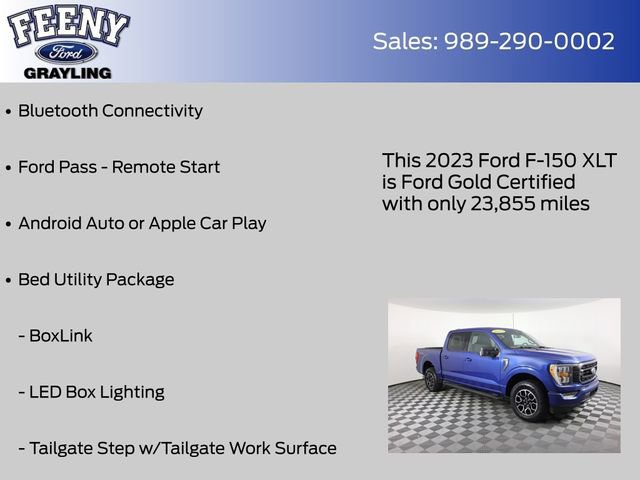 Certified 2023 Ford F150 XLT w/ Equipment Group 302A High image 10