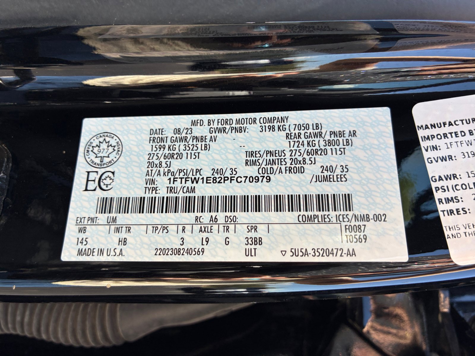 Certified 2023 Ford F150 Lariat w/ Equipment Group 502A High AWD/4WD image 25
