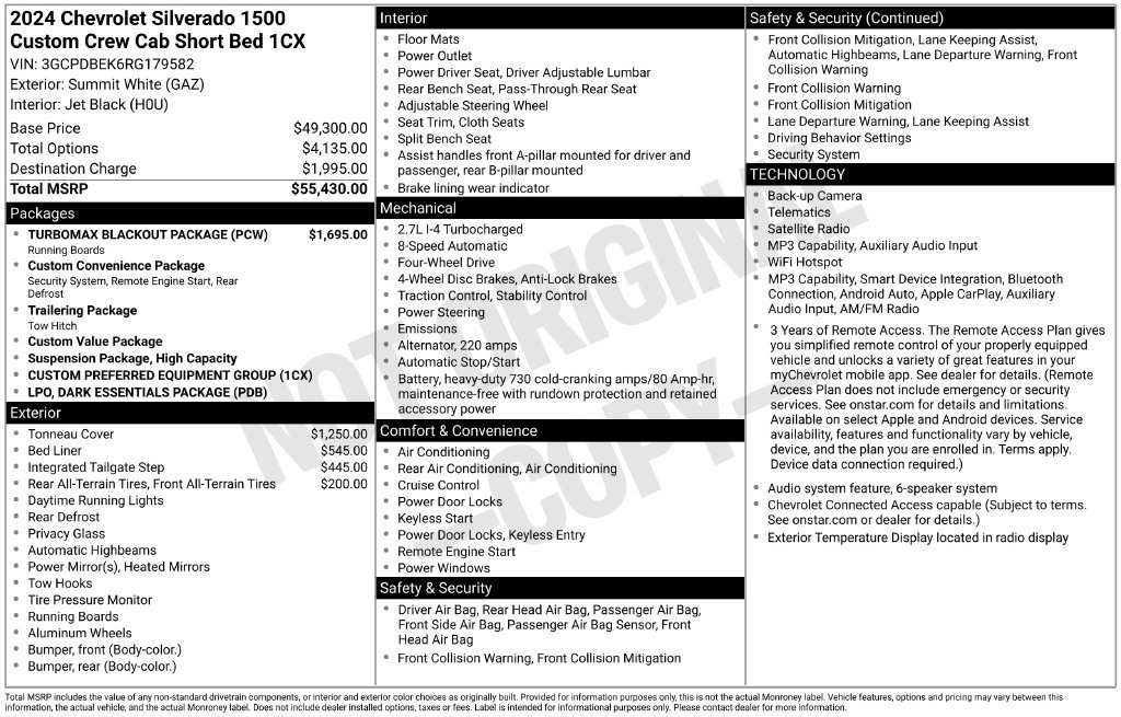 Used 2024 Chevrolet Silverado 1500 Custom AWD/4WD image 26