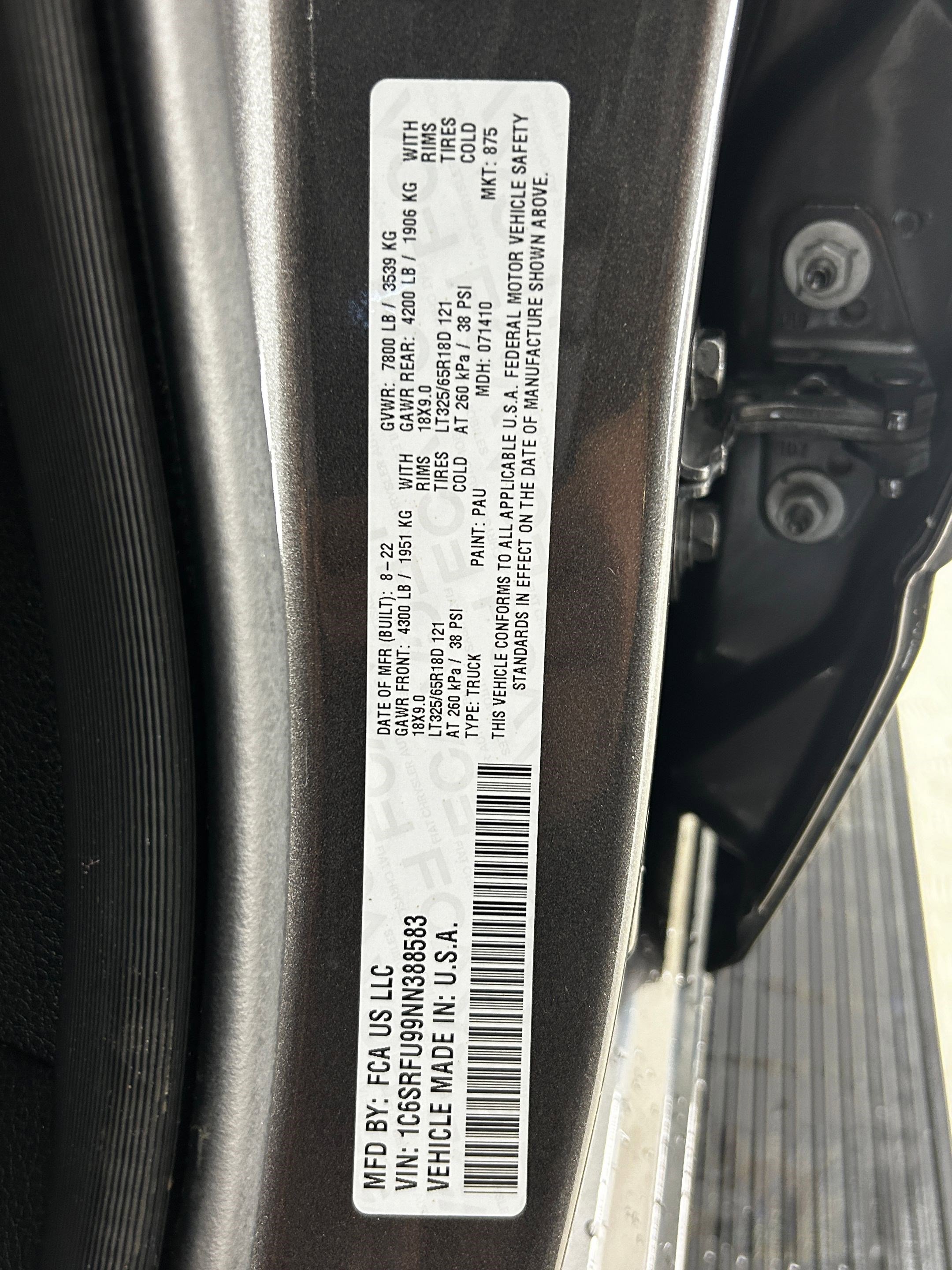 Used 2022 RAM 1500 TRX w/ TRX Level 1 Equipment Group image 20